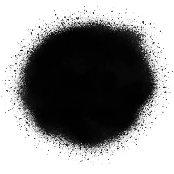 Черный Спрей Краски Белом Фоне — стоковое фото