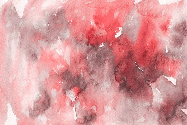 Röd Akvarell Färg Papper Abstrakt Bakgrund — Stockfoto