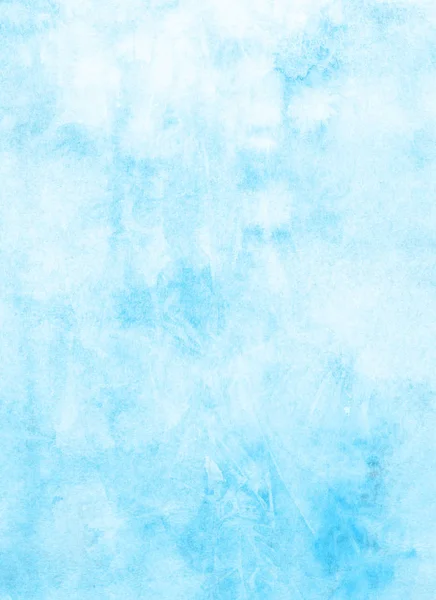 Синій Фон Текстурою Акварельної Фарби — стокове фото