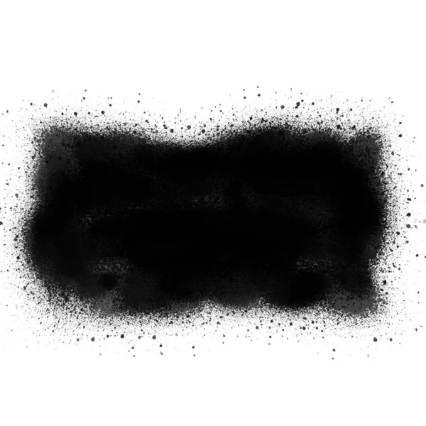 Fehér Alapon Fekete Festék Spray — Stock Fotó