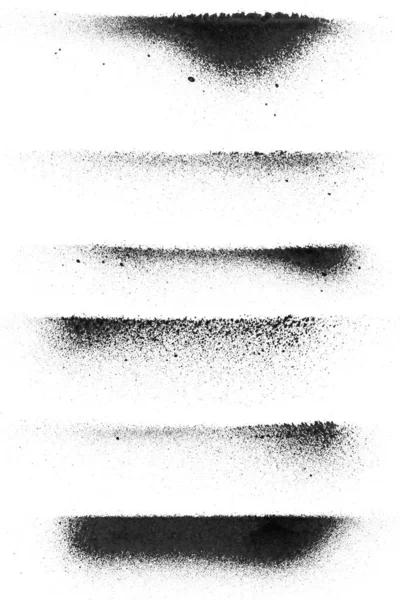Tinta Spray Preto Fundo Branco — Fotografia de Stock