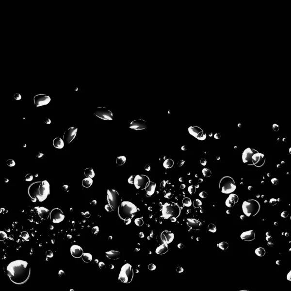 Abstraktní Tapety Mýdlovými Bublinami Tmavém Pozadí — Stock fotografie