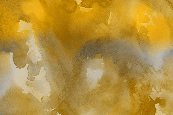 Gold Watercolor Paint Paper Abstract Background — Stock Photo, Image