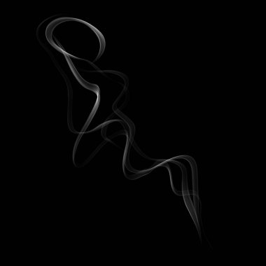 soyut duvar kağıdı, siyah arka plan üzerine duman