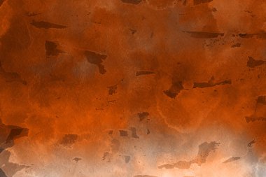 Kağıt arka plan üzerinde turuncu suluboya boya