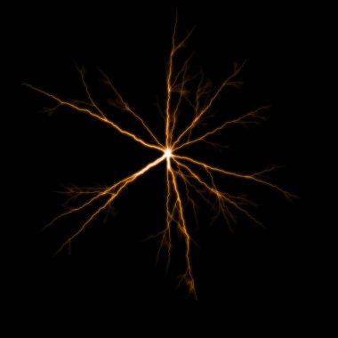 yıldırım koyu arka plan üzerinde parlayan ile soyut duvar kağıdı