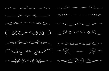 koyu arka plan üzerinde beyaz dekoratif kenarlık çizgisi