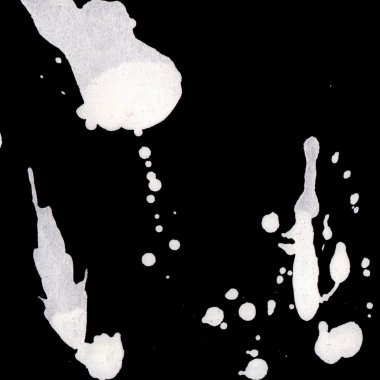 Soyut Beyaz boya doku siyah arka plan üzerine splatters