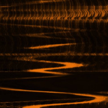 Dijital ekran aksaklık etkisi doku soyut. Turuncu ve siyah