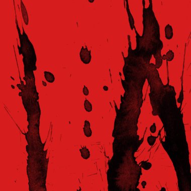 kırmızı arka plan doku soyut siyah boya splatters
