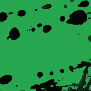 yeşil arka plan doku soyut siyah boya splatters