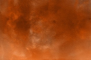 sulu boya boyama doku ile turuncu arka plan