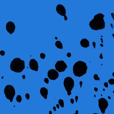 mavi arka plan doku soyut siyah boya splatters