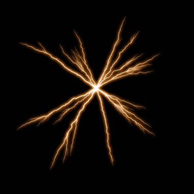 yıldırım koyu arka plan üzerinde parlayan ile soyut duvar kağıdı