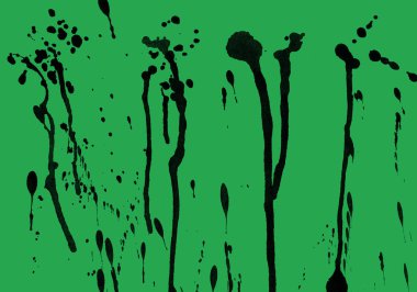 yeşil arka plan doku soyut siyah boya splatters