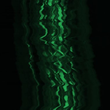 Dijital ekran aksaklık etkisi doku soyut. Yeşil ve siyah