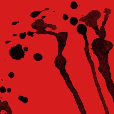 kırmızı arka plan doku soyut siyah boya splatters