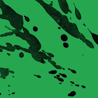 yeşil arka plan doku soyut siyah boya splatters