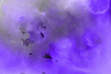 Kağıt arka plan üzerinde mor suluboya boya
