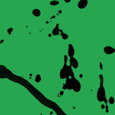 yeşil arka plan doku soyut siyah boya splatters