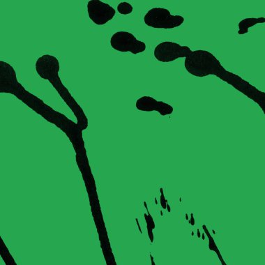 yeşil arka plan doku soyut siyah boya splatters