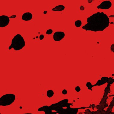 kırmızı arka plan doku soyut siyah boya splatters