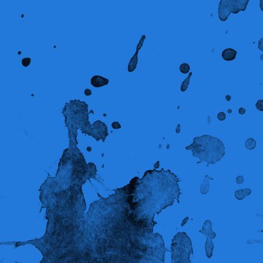 mavi arka plan doku soyut siyah boya splatters