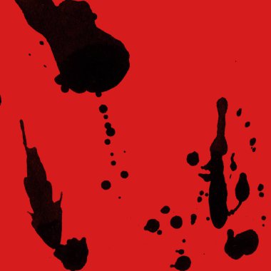 kırmızı arka plan doku soyut siyah boya splatters
