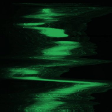 Dijital ekran aksaklık etkisi doku soyut. Yeşil ve siyah