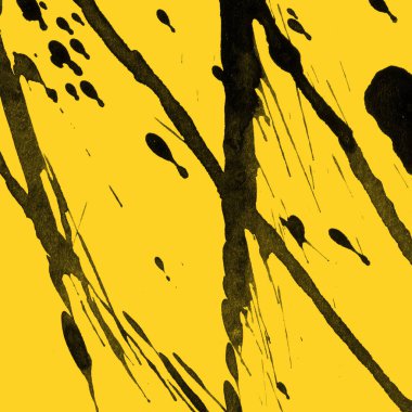 Soyut Beyaz boya doku siyah arka plan üzerine splatters