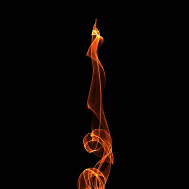 koyu arka plan üzerinde ateşle soyut duvar kağıdı