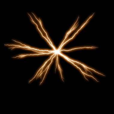 yıldırım koyu arka plan üzerinde parlayan ile soyut duvar kağıdı