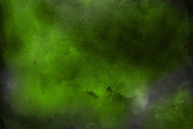 Kağıt arka plan üzerinde yeşil suluboya boya