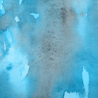 sulu boya boyama doku ile mavi arka plan