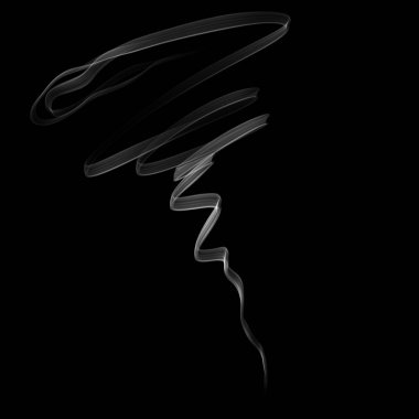 soyut duvar kağıdı, siyah arka plan üzerine duman