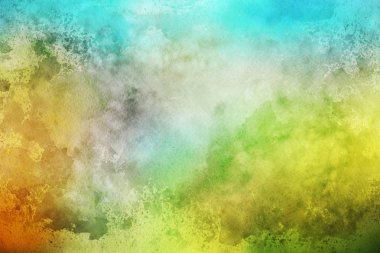 Kağıt arka plan üzerinde renkli sulu boya boya