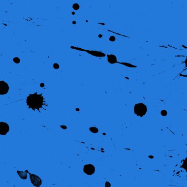 mavi arka plan doku soyut siyah boya splatters