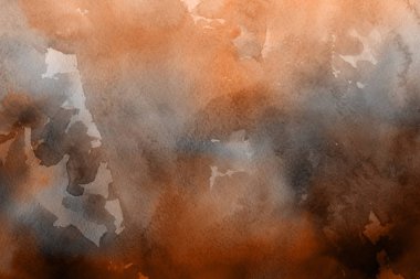 Kağıt arka plan üzerinde turuncu suluboya boya