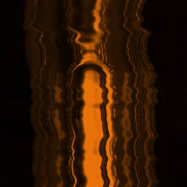 Dijital ekran aksaklık etkisi doku soyut. Turuncu ve siyah