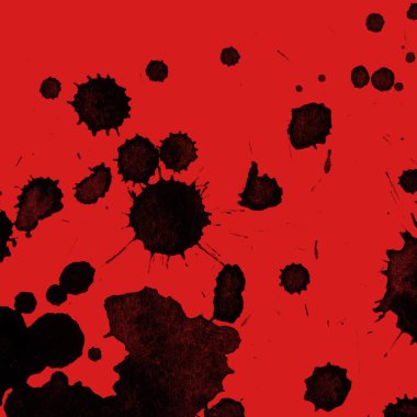 kırmızı arka plan doku soyut siyah boya splatters