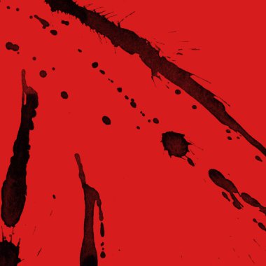 kırmızı arka plan doku soyut siyah boya splatters