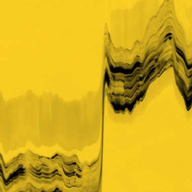 Dijital ekran aksaklık etkisi doku soyut. sarı ve siyah