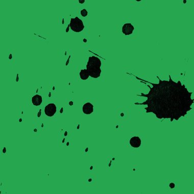 yeşil arka plan doku soyut siyah boya splatters