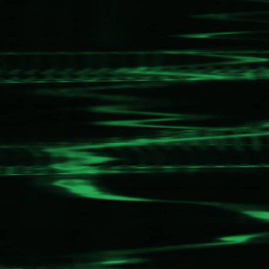 Dijital ekran aksaklık etkisi doku soyut. Yeşil ve siyah