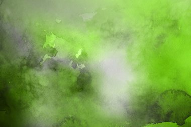 Kağıt arka plan üzerinde yeşil suluboya boya