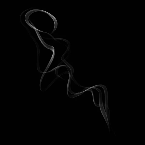 抽象的な壁紙 黒い背景上の煙 — ストック写真