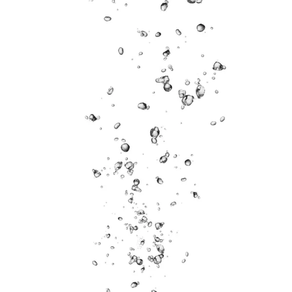 Isolated Water Bubbles White Background — Stock Photo, Image