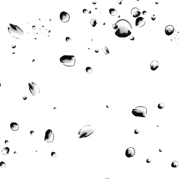 Izolované Vodní Bubliny Bílém Pozadí — Stock fotografie