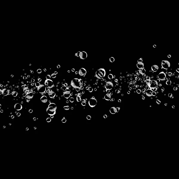 abstract wallpaper with soap bubbles on dark background