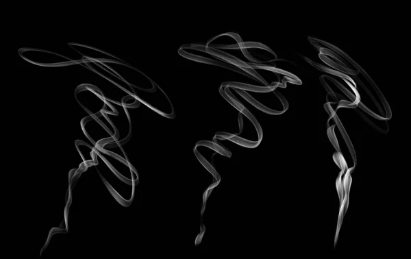 Abstract Wallpaper Smoke Black Background — Stock Photo, Image